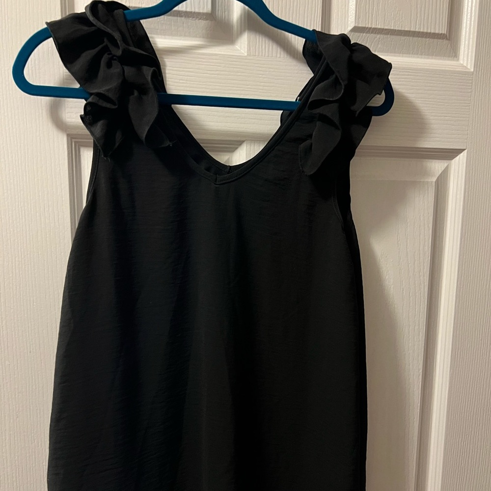 Small black shift dress